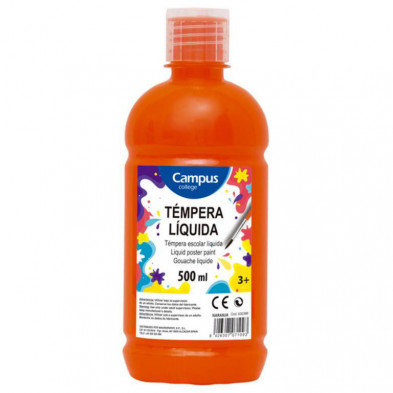 TÃ©mpera Campus College 500 ml Naranja