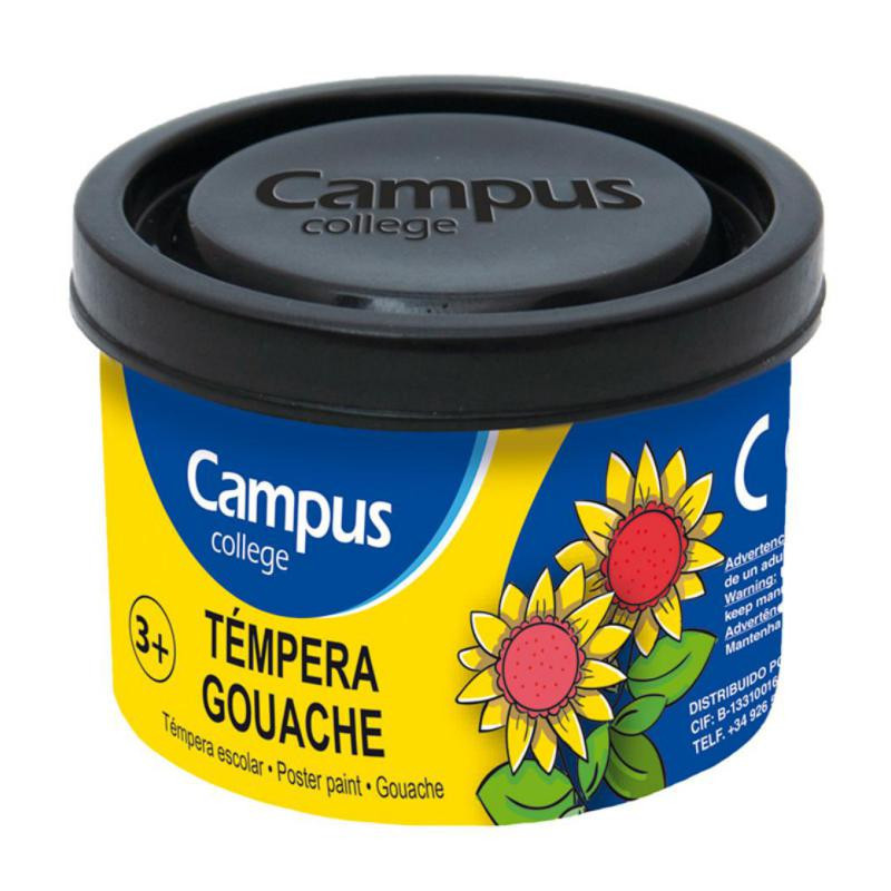 TÃ©mpera Campus College 40 ml Negro