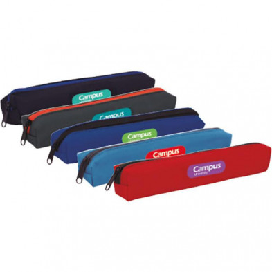 Portatodo Campus College Rectangular Mini 1 Cremallera 6 Colores