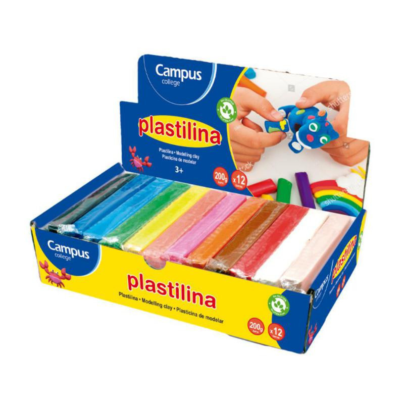 Plastilina Campus College 200g. Colores Surtidos