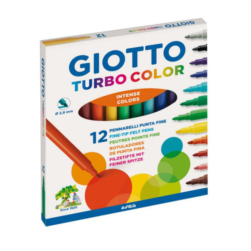 Rotuladores Giotto Turbo Color 12 Colores