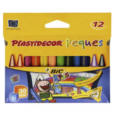 Ceras PlÃ¡sticas Bic Plastidecor Kids 12 Colores