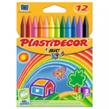 Ceras PlÃ¡sticas Bic Plastidecor Kids 12 Colores