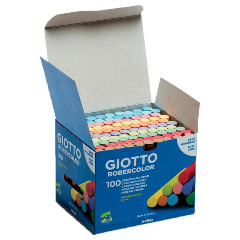 Tizas de Colores Giotto Robercolor Caja 100 unidades