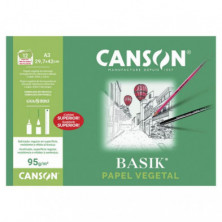 Papel Vegetal Canson A3 12 Hojas 95g.