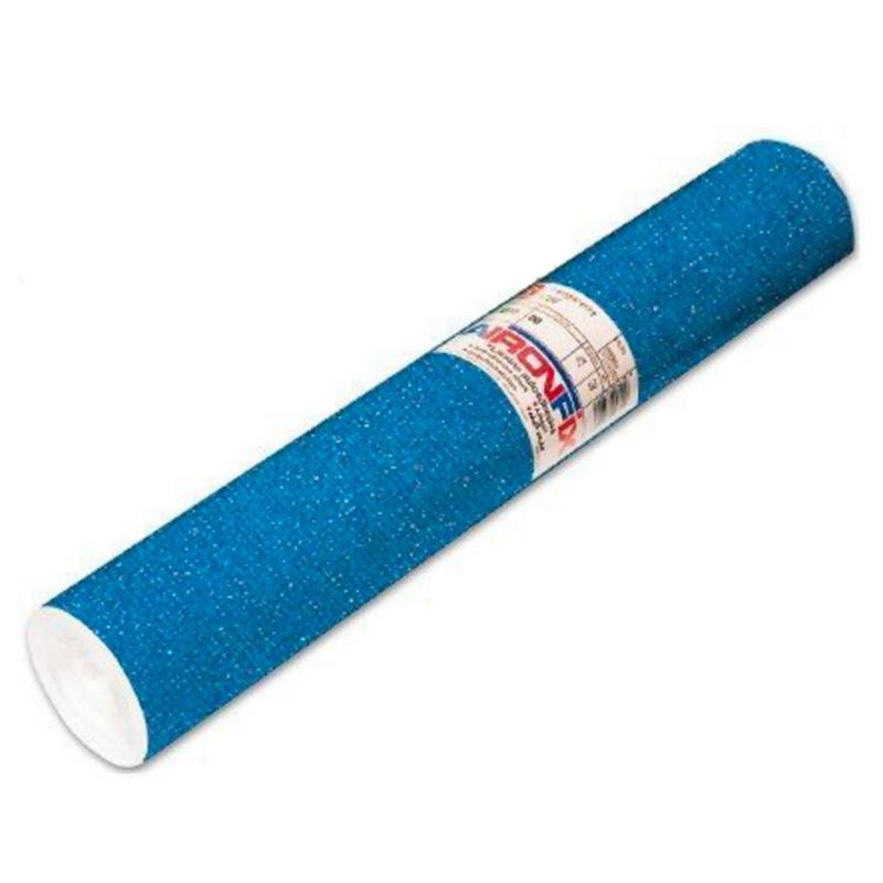 Forro PlÃ¡stico Adhesivo Aironfix Terciopelo 0,45 x 10 m. Azul