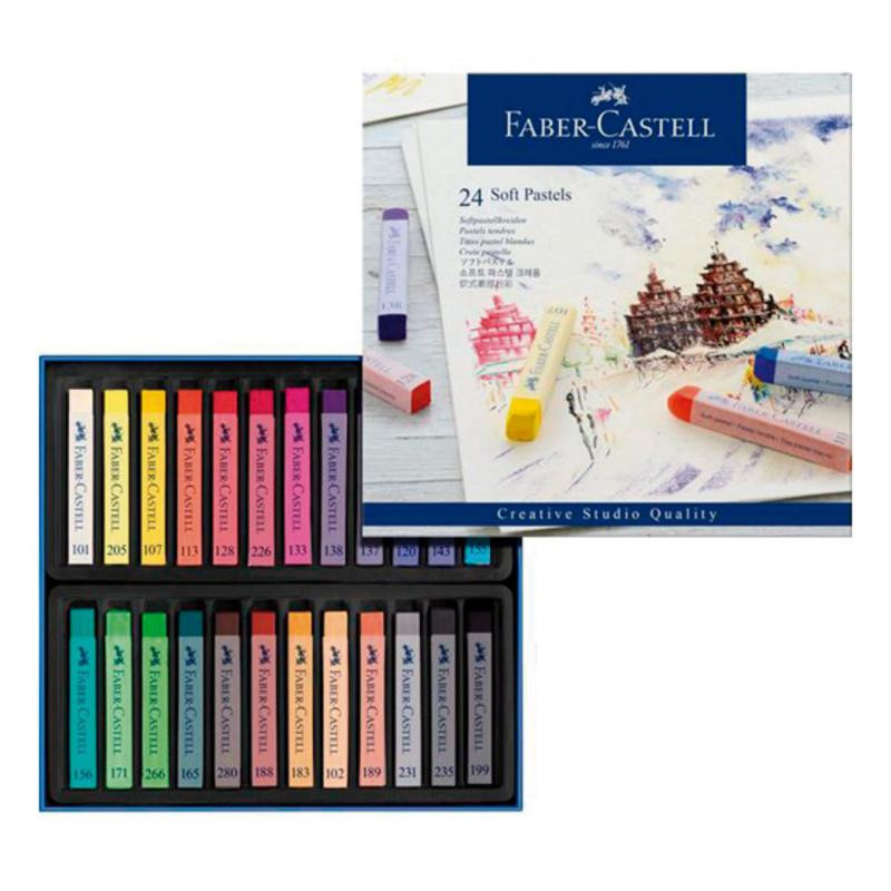 Pasteles Blandos Faber-Castell Creative Studio 24 Colores