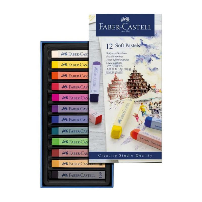 Pasteles Blandos Faber-Castell Creative Studio 12 Colores