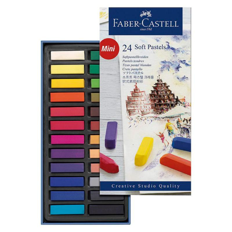 Pasteles Blandos Faber-Castell Mini Creative Studio 24 Colores