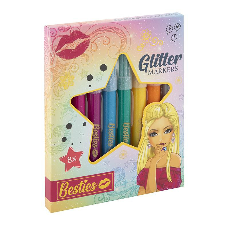 Rotuladores de Glitter Grafix 8 Colores