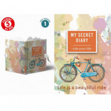 Diario con candado Secret Diary Ride Your Life A5 168h 80g punteado