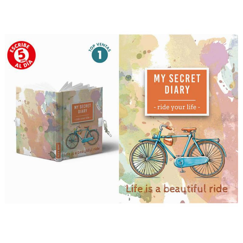 Diario con candado Secret Diary Ride Your Life A5 168h 80g punteado