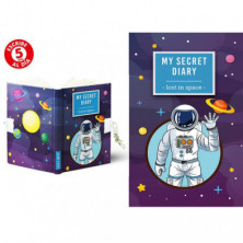 Diario con candado Secret Diary Lost in Space A5 168h 80g punteado