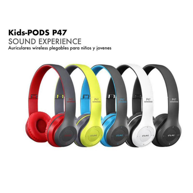 Auriculares de diadema P47 Bluetooth 5.0