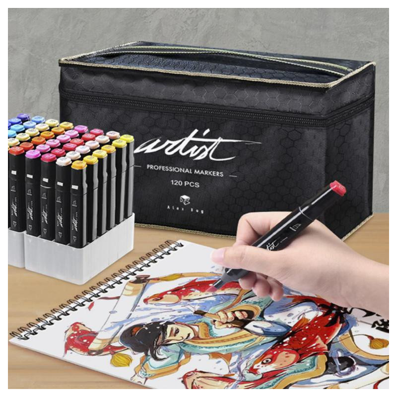 Rotuladores Canvas Luxury Artist Estuche 120 colores