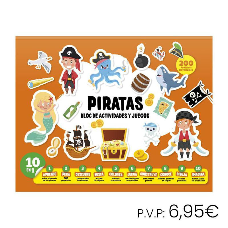 Juego Imagiland Bloc de Actividades y Juegos Piratas