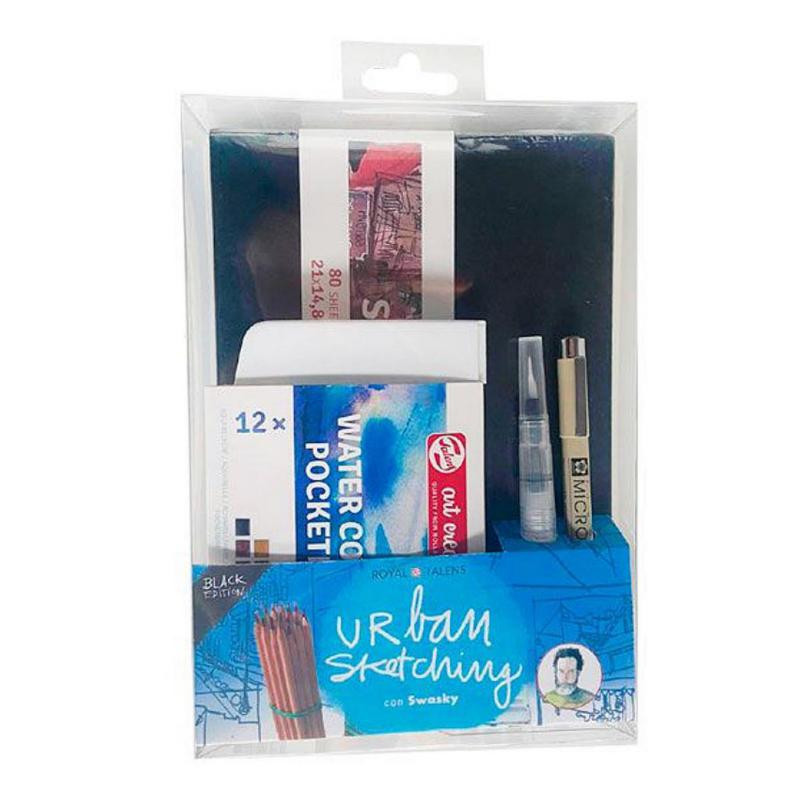 Set Urban Sketching Talens negro