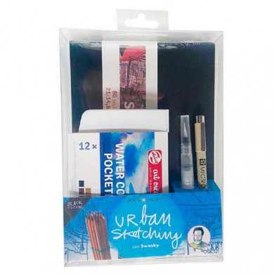 Set Urban Sketching Talens negro