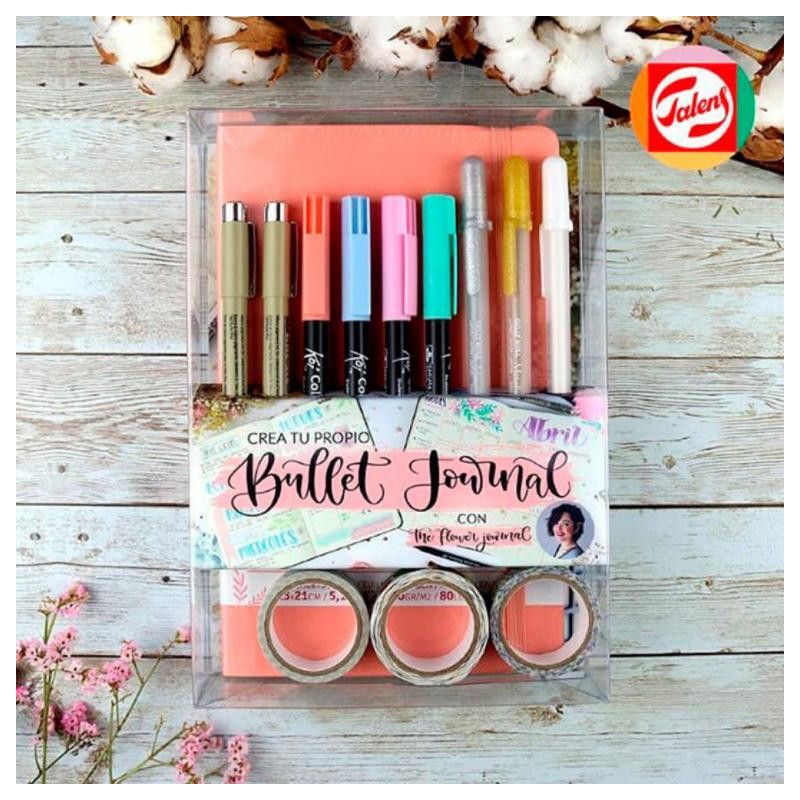 Set Crea tu propio Bullet Journal / Coral