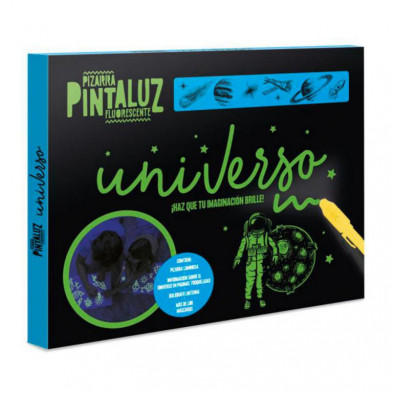 Juego Imagiland Pizarra Pintaluz Fluorescente Universo