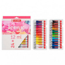 Set Pintura AcrÃ­lica Royal Talens 12 ml / 24 colores