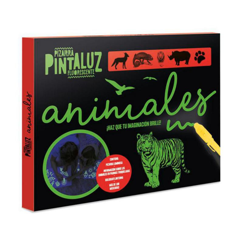 Juego Imagiland Pizarra Pintaluz Fluorescente Animales