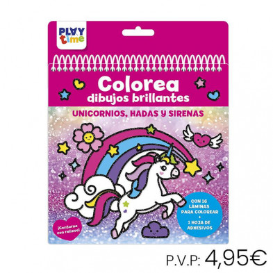 Libreta Educativa Play Time Colorea Dibujos Brillantes