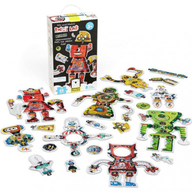 Puzzle Banana Mix and Match Robot Lab