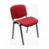 Silla Confidente Unisit Dado Tapizada 4 unidades Color Rojo