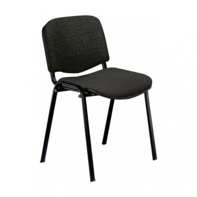 Silla Confidente Unisit Dado Tapizada 4 unidades Color Negro