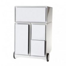 Cajonera con Ruedas PaperFlow Easy Box 4 Cajones Blanco