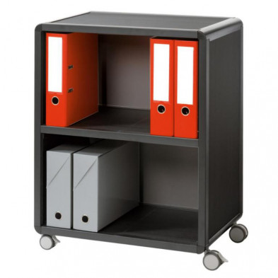 Mueble Auxiliar con Ruedas PaperFlow Smart Office 65,1x86,4x33cm Gris