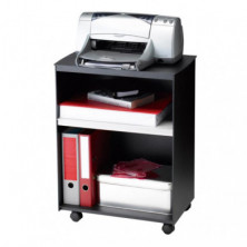 Mesa Auxiliar PaperFlow SmartOffice 2 Compartimentos 54,4x86,4x33cm Negro