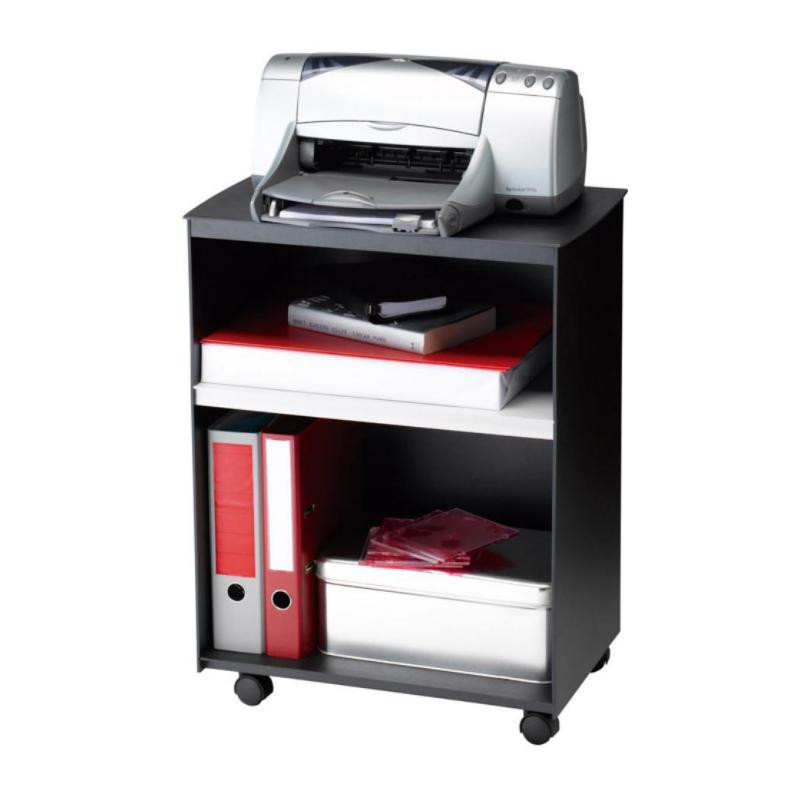 Mesa Auxiliar PaperFlow SmartOffice 2 Compartimentos 54,4x86,4x33cm Negro