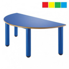 Mesa infantil semicirculo 120x60 cm Altura: 46 cm PP