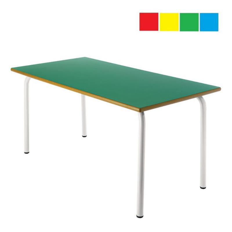 Mesa infantil rectangular 120x60x60cm Altura: 52cm Acero