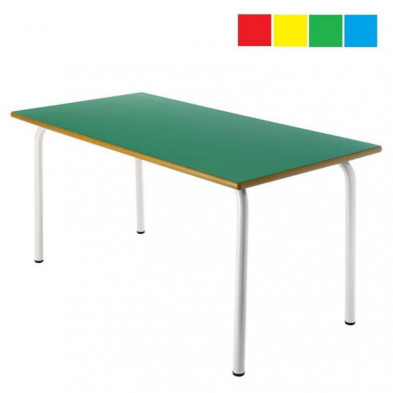 Mesa infantil rectangular 120x60x60cm Altura: 46cm Acero