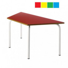 Mesa infantil trapezoidal 120x60x60 Altura: 54cm Acero