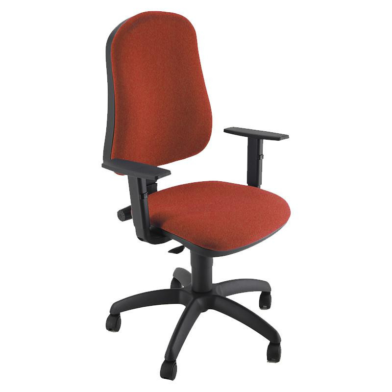 Silla Oficina Unisit CP Simple Reposabrazos Rojo