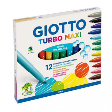 Rotuladores Giotto Turbo Maxi 12 Colores