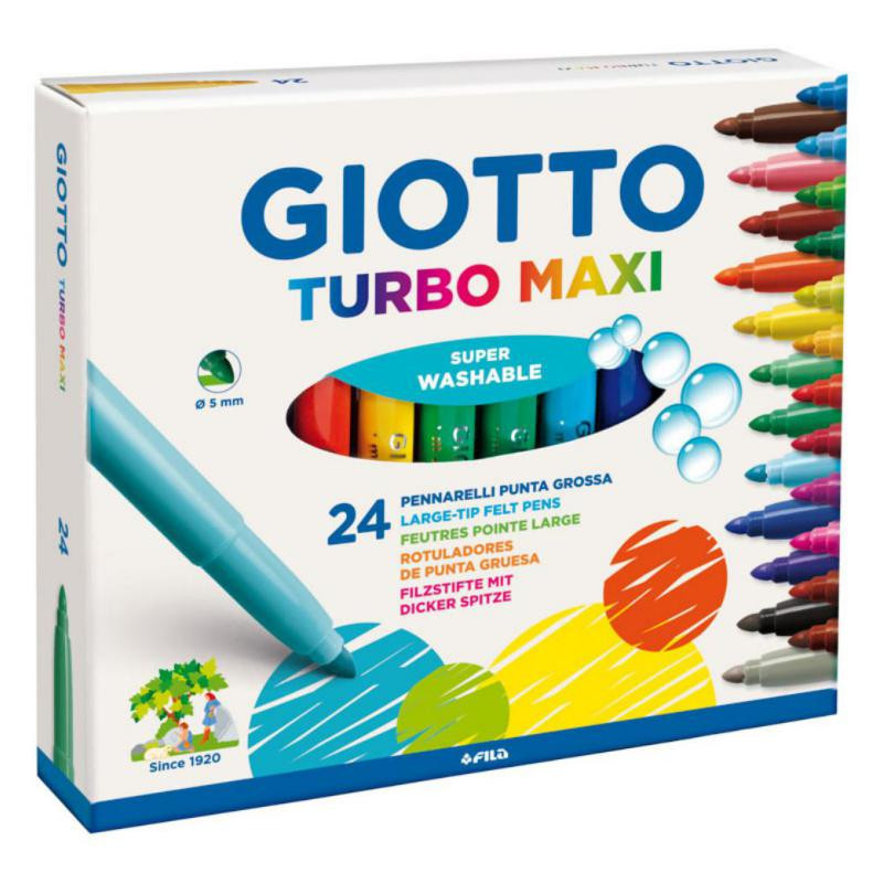 Rotuladores Giotto Turbo Maxi 24 Colores