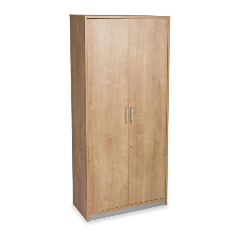 Armario Alto Con Puertas Rocada de Melamina 1950x450x900 mm Roble/Roble