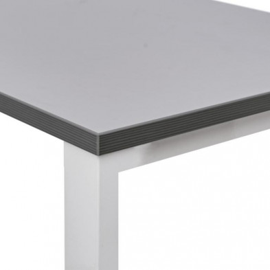 Mesa Rocada LÃ­nea Total 180x80cm Blanco/Gris