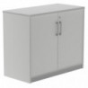 Armario Bajo Con Puertas Rocada de Melamina 780x450x900 mm Aluminio/Gris