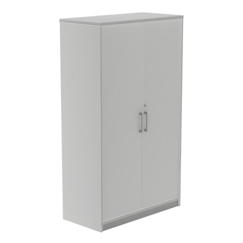 Armario Medio Con Puertas Rocada de Melamina 1560x450x900 mm Aluminio/Gris