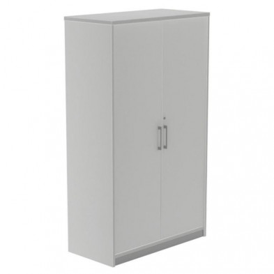 Armario Medio Con Puertas Rocada de Melamina 1560x450x900 mm Aluminio/Gris