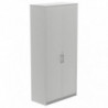 Armario Alto Con Puertas Rocada de Melamina 1950x450x900 mm Aluminio/Gris