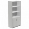 Armario Alto Con Puertas Bajas Rocada de Melamina 1950x450x900 mm Roble/Roble