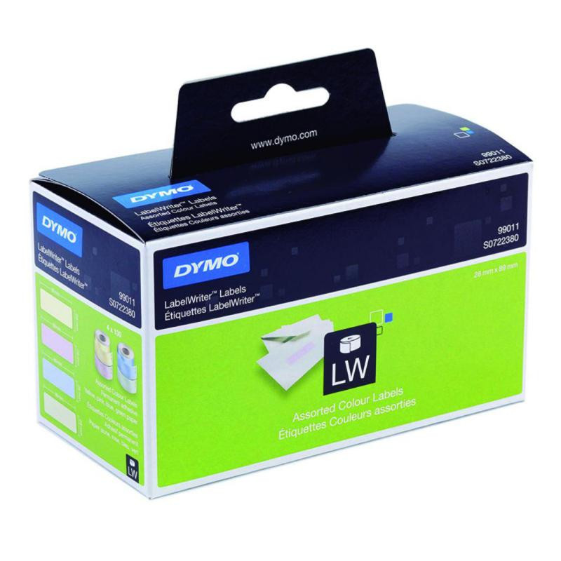 Etiquetas tÃ©rmicas LabelWriter 28x89mm surtidos/papel 520ud