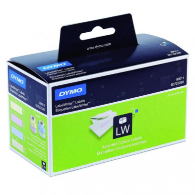 Etiquetas tÃ©rmicas LabelWriter 28x89mm surtidos/papel 520ud